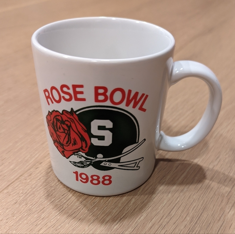 White Rose Bowl 1988 Mug Michigan State